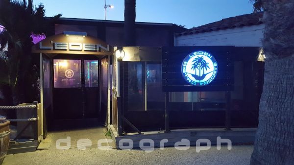 Enseignes lumineuses et signalétique pour l'Eden Bar à Six Fours dans le Var