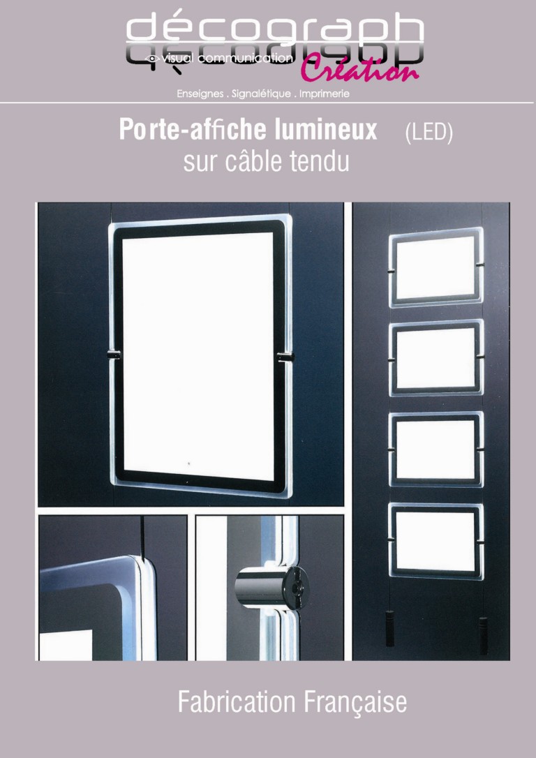 Vente Porte affiche Led agence Immobilière Toulon 83