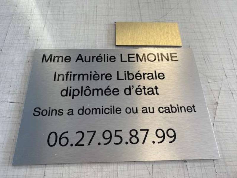 plaque professionnelle