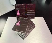 Cartes de visite haut de gamme avec finitions spéciales VAR